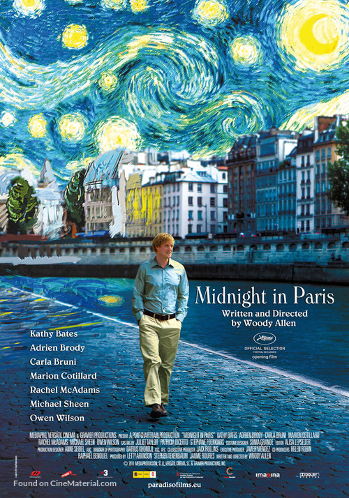 Midnight in Paris - Dutch Movie Poster