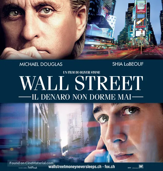 Wall Street: Money Never Sleeps - Swiss Movie Poster