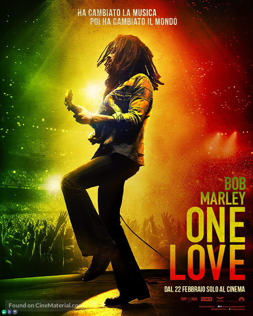 Bob Marley: One Love - Italian Movie Poster