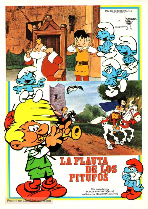 La fl&ucirc;te &agrave; six schtroumpfs - Spanish Movie Poster