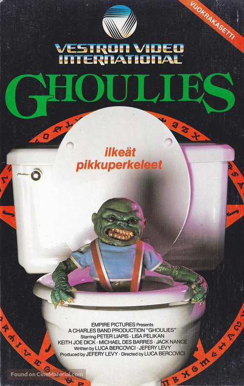 Ghoulies - Finnish VHS movie cover