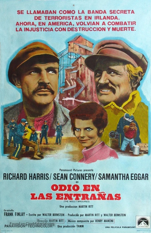 The Molly Maguires - Argentinian Movie Poster