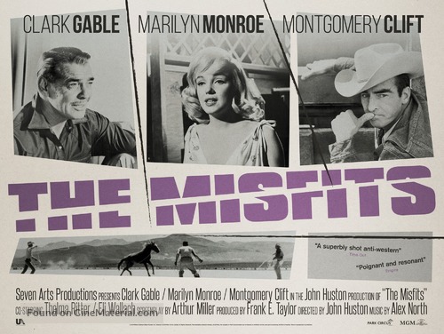 The Misfits - British Movie Poster