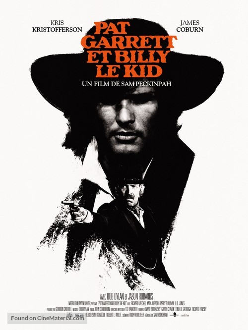 Pat Garrett &amp; Billy the Kid - French Re-release movie poster