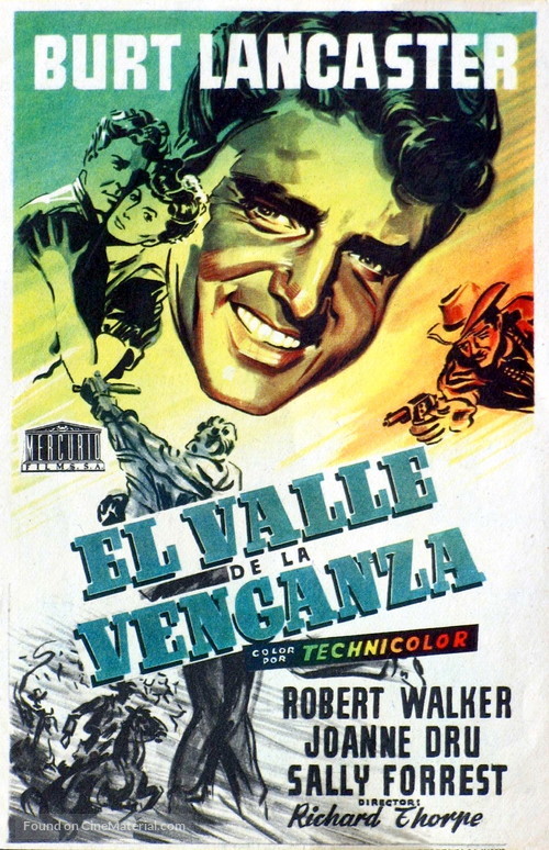 Vengeance Valley - Spanish Movie Poster