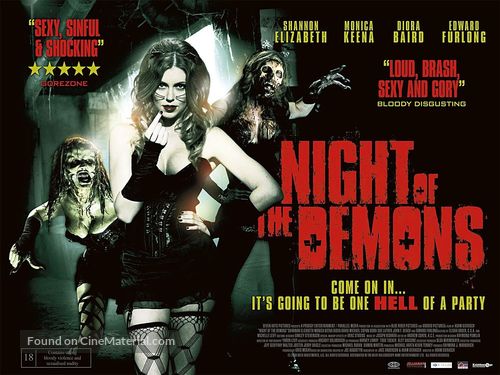 Night of the Demons - British Movie Poster
