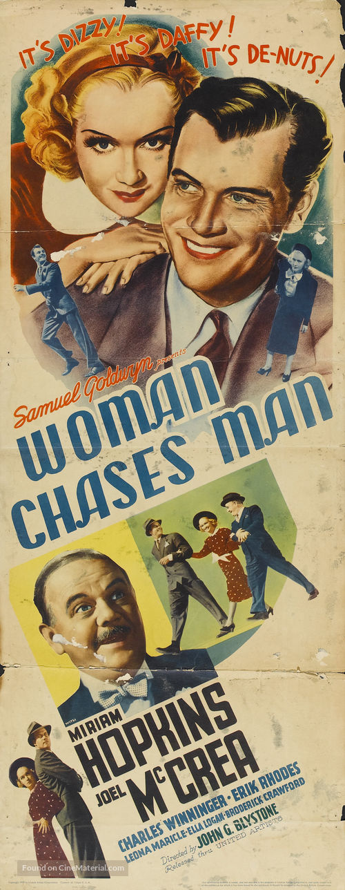Woman Chases Man - Movie Poster