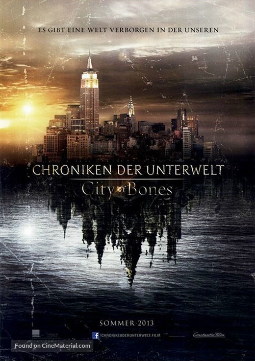 The Mortal Instruments: City of Bones - German Movie Poster