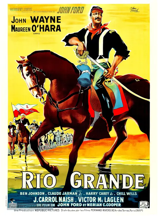 Rio Grande - French Movie Poster