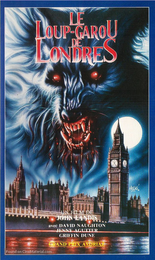An American Werewolf in London - French VHS movie cover