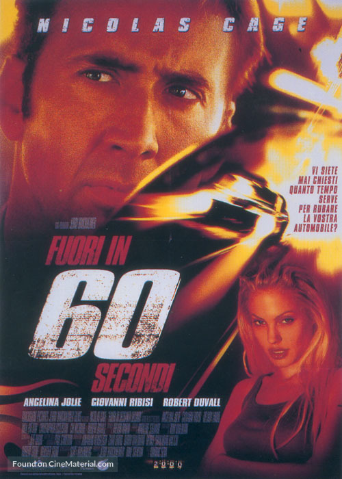 Gone In 60 Seconds - Italian Movie Poster