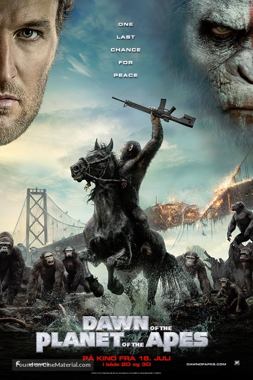 Dawn of the Planet of the Apes - Norwegian Movie Poster