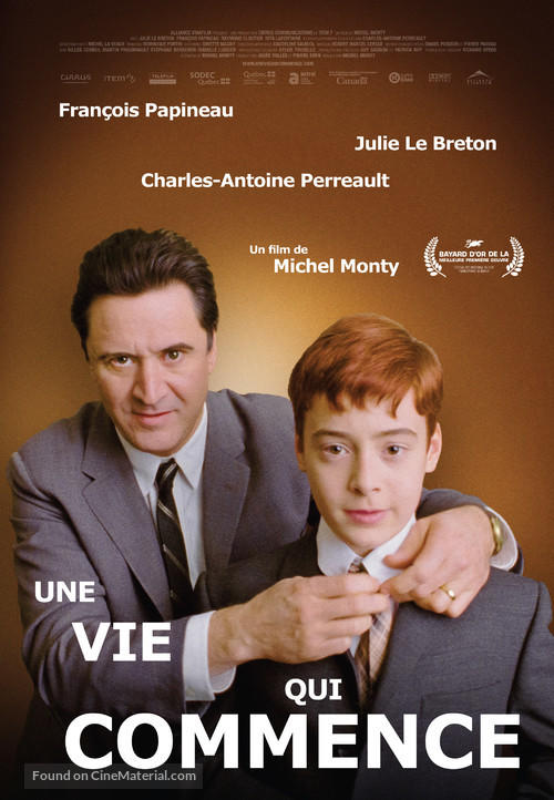 Une vie qui commence - Canadian Movie Poster