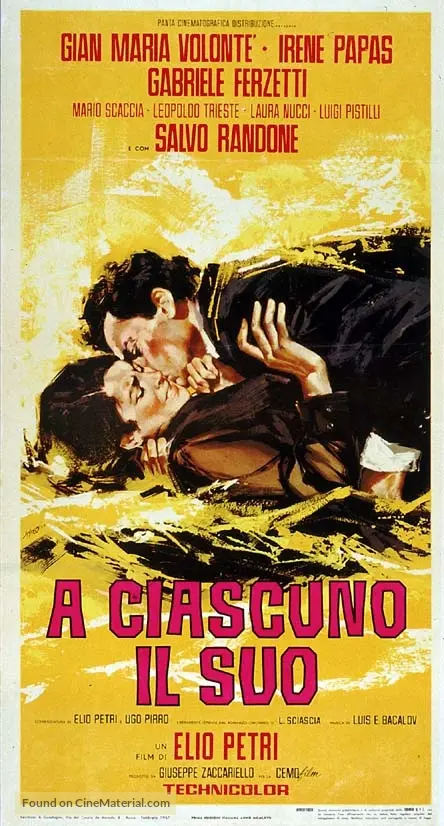 A ciascuno il suo - Italian Movie Poster