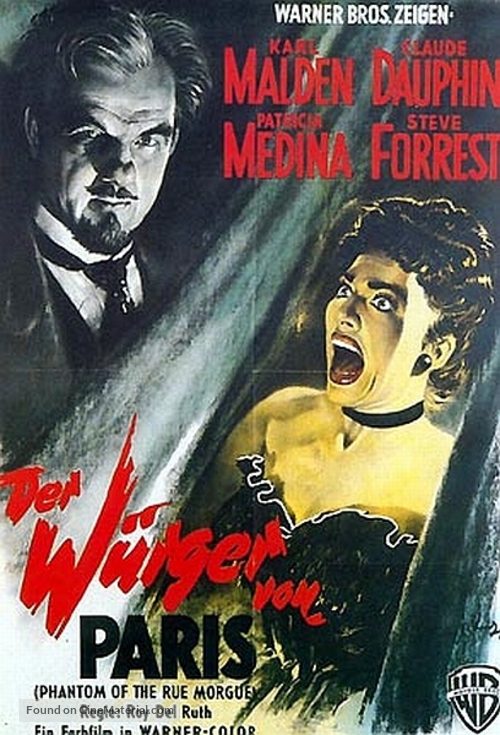 Phantom of the Rue Morgue - German Movie Poster