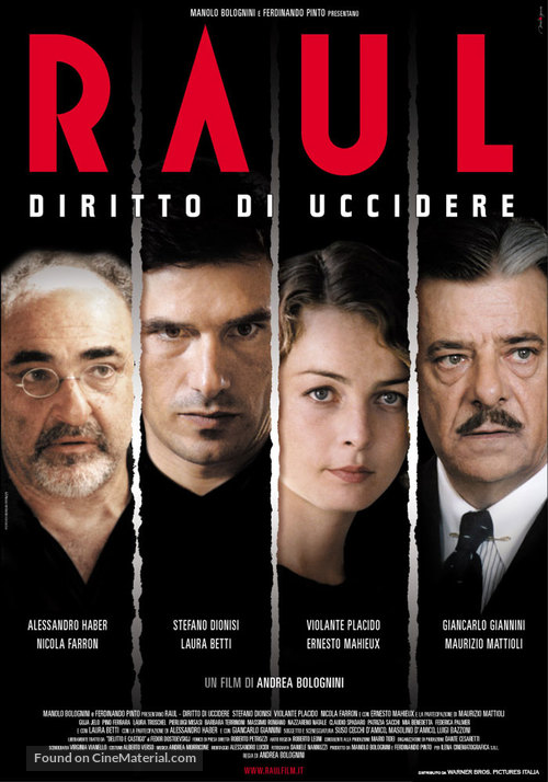 Raul - Diritto di uccidere - Italian Movie Poster
