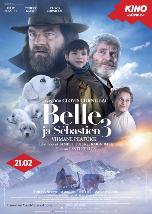 Belle et S&eacute;bastien 3, le dernier chapitre - Estonian Movie Poster