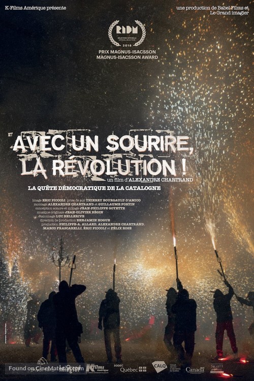 Avec un sourire, la r&eacute;volution! - Canadian Movie Poster