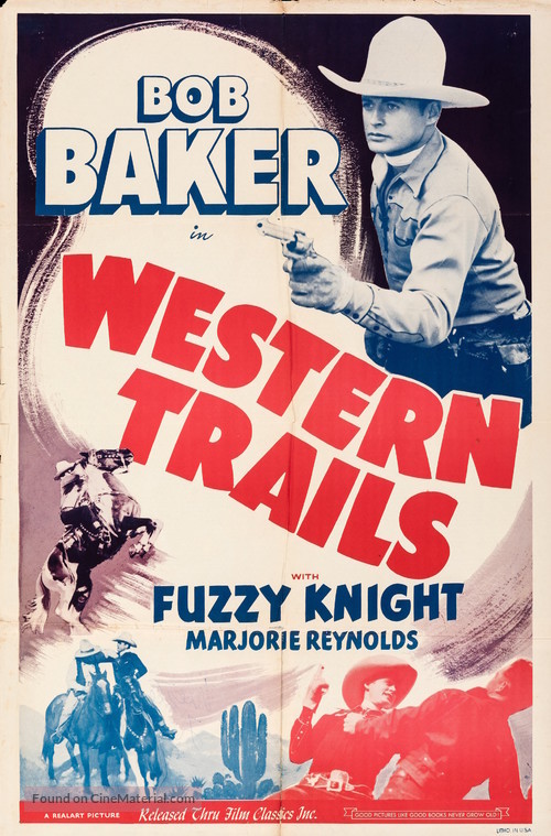 Western Trails - Re-release movie poster