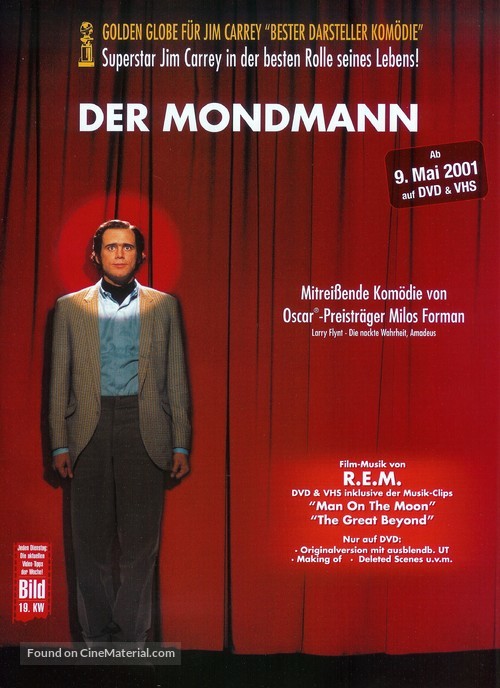 Man on the Moon - German Video release movie poster