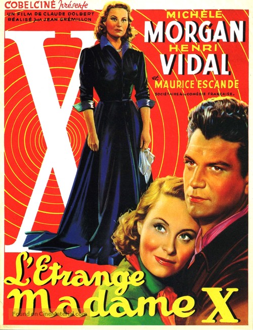 L&#039;&eacute;trange Madame X - Belgian Movie Poster