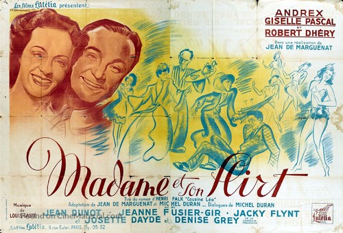 Madame Et Son Flirt 1946 French Movie Poster
