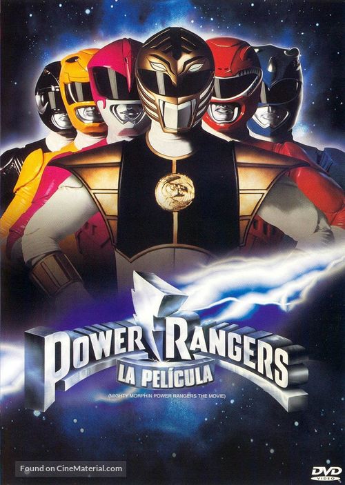 Mighty Morphin Power Rangers: The Movie - Spanish DVD movie cover