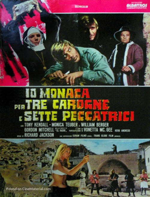 Io monaca... per tre carogne e sette peccatrici - Italian Movie Poster