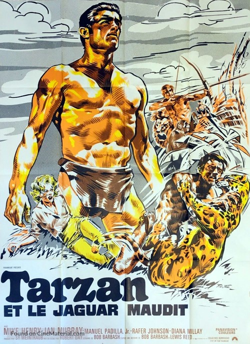 Tarzan and the Great River - French Movie Poster