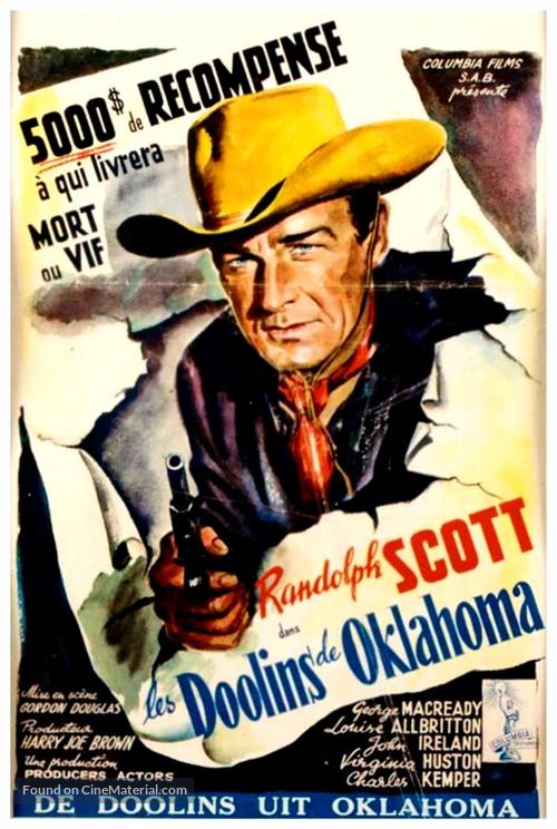 The Doolins of Oklahoma - Belgian Movie Poster