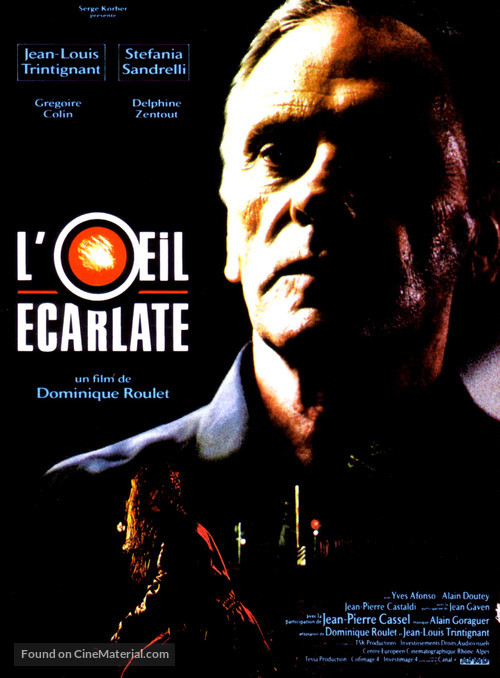 L&#039;oeil &eacute;carlate - French Movie Poster