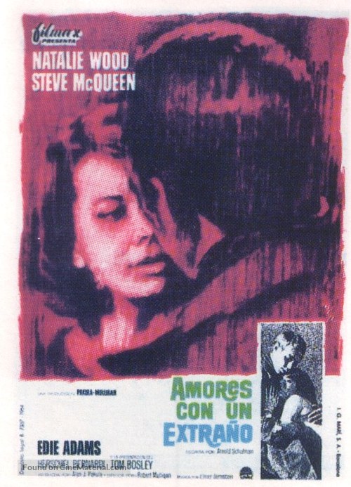 Love with the Proper Stranger - Spanish Movie Poster