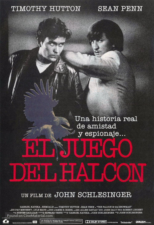 The Falcon and the Snowman - Spanish Movie Poster