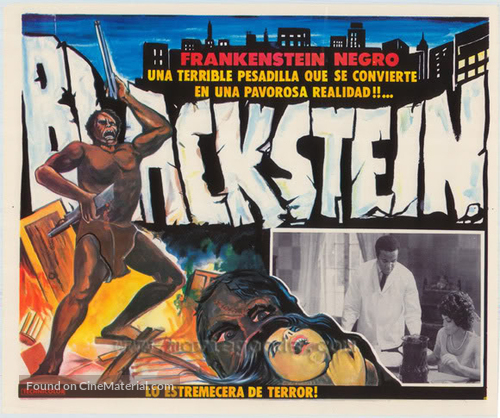 Blackenstein - Mexican Movie Poster