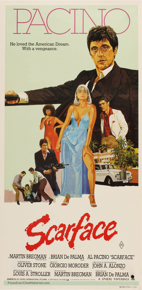 Scarface - Australian Movie Poster