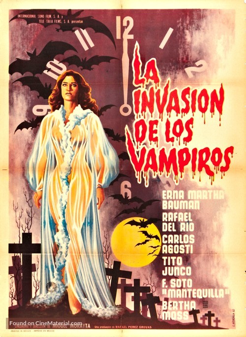 Invasi&oacute;n de los vampiros, La - Mexican Movie Poster