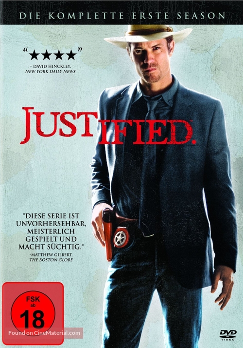 &quot;Justified&quot; - German DVD movie cover