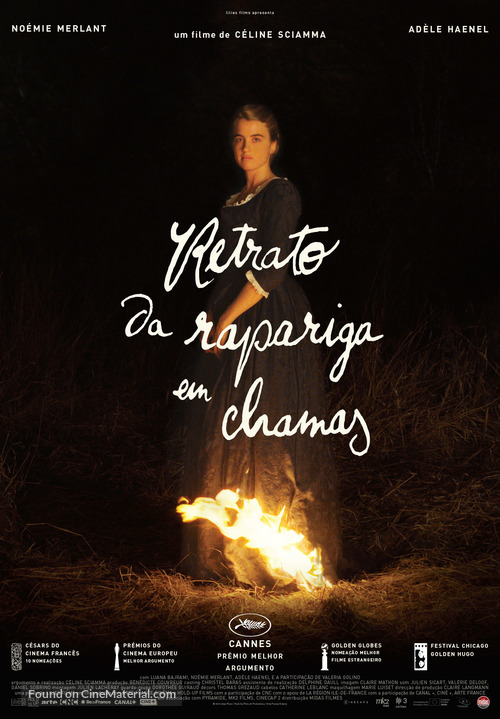 Portrait de la jeune fille en feu - Portuguese Movie Poster