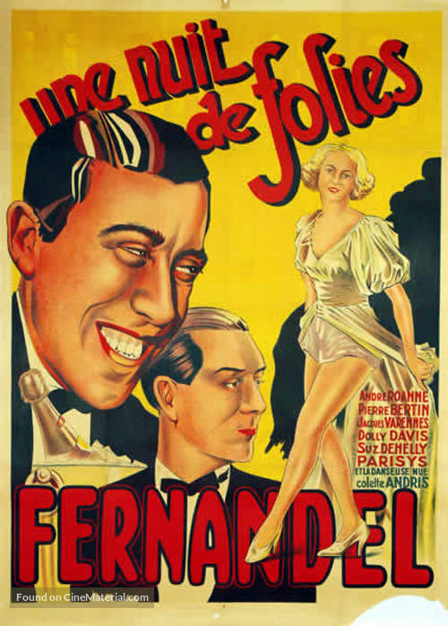 Une nuit de folies - French Movie Poster