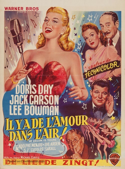 My Dream Is Yours - Belgian Movie Poster