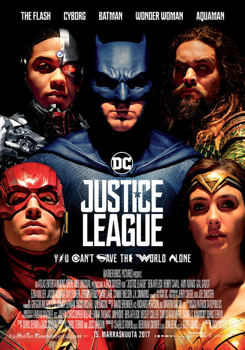 Justice League - Finnish Movie Poster
