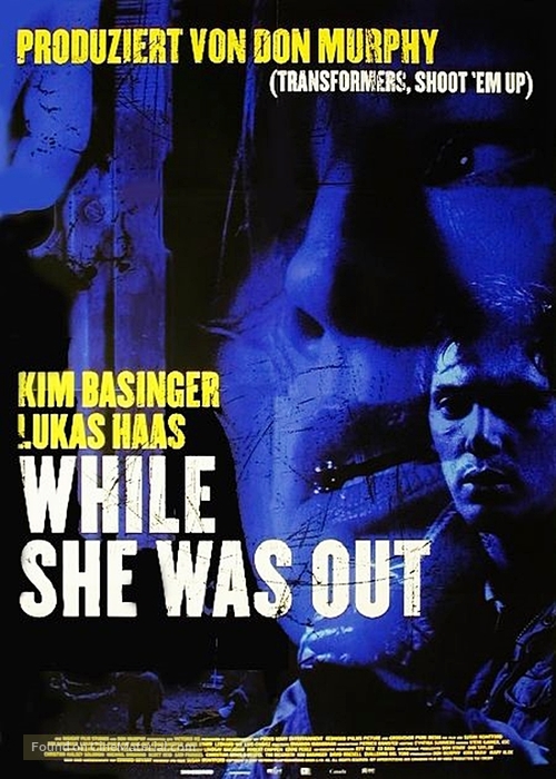 While She Was Out - German Movie Poster