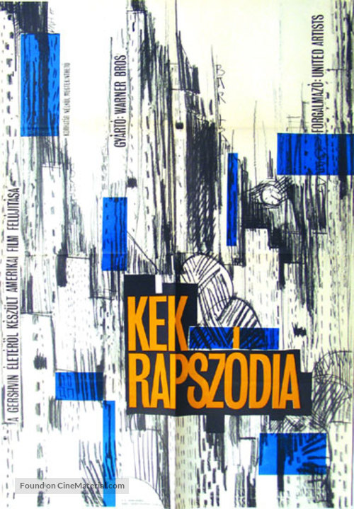 Rhapsody in Blue - Hungarian Movie Poster