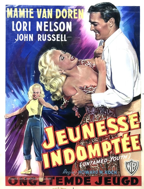 Untamed Youth - Belgian Movie Poster
