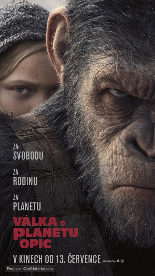 War for the Planet of the Apes - Czech Movie Poster