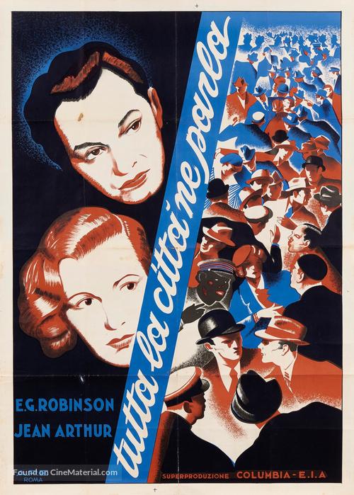 The Whole Town&#039;s Talking - Italian Movie Poster