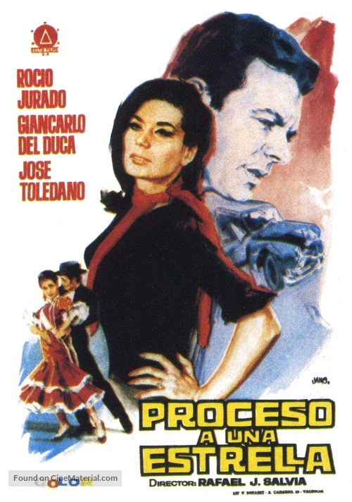 Proceso a una estrella - Spanish Movie Poster