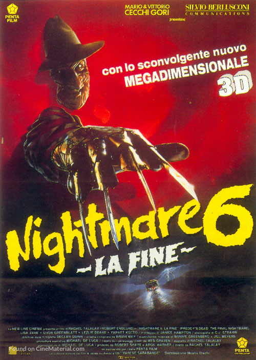 Freddy&#039;s Dead: The Final Nightmare - Italian Movie Poster