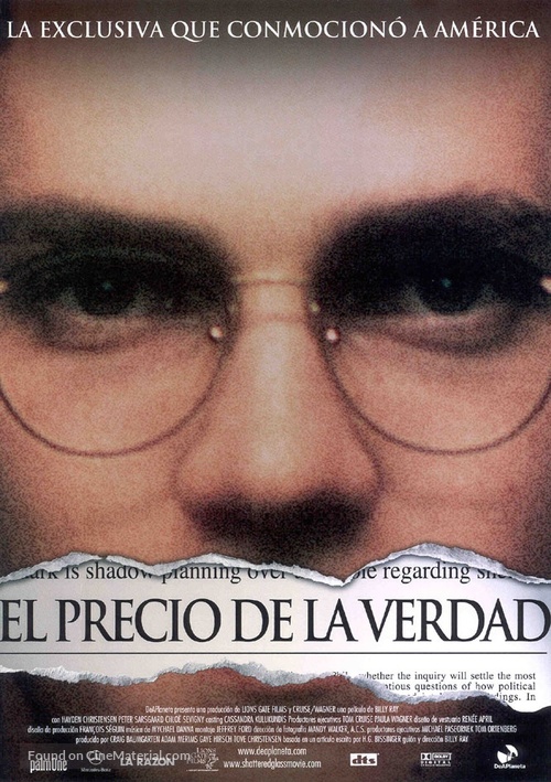 Shattered Glass - Spanish Movie Poster