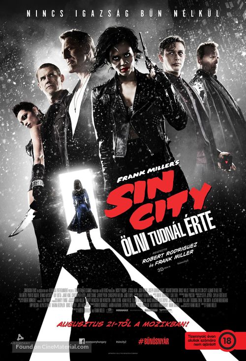 Sin City: A Dame to Kill For - Hungarian Movie Poster